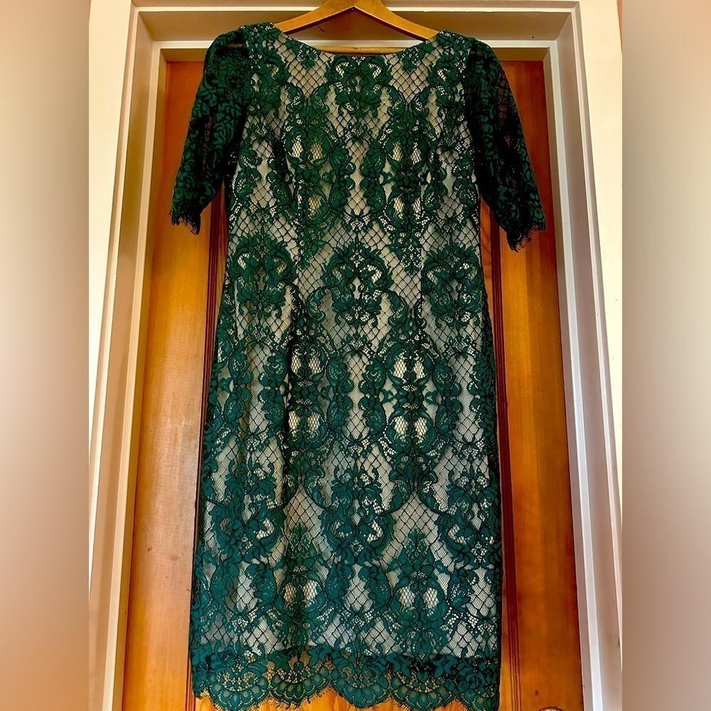Eliza J Green Lace Dress